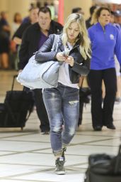 Hilary Duff at LAX Airport - October 2014