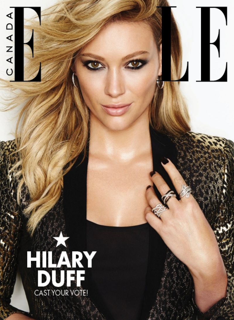 Hilary Duff - Elle Magazine (Canada) - December 2014 Cover • CelebMafia