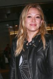 Hilary Duff Street Style - at LAX Airport, October 2014