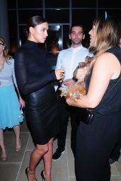 Irina Shayk Booty in Leather Skirt - ASPCA Young Friends Benefit in New York City