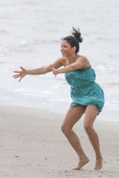 Jenna Dewan-Tatum Candids at a Beach in Savannah - Sept. 2014