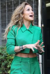 Jennifer Lopez Style - Out Filming in Hollywood - October 2014