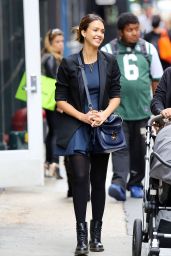 Jessica Alba Street Style 2014 - Out in New York City (September)