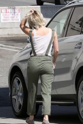 Julianne Hough Street Style - Getting Gas in Beverly Hills, October 2014