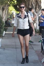 Kate Walsh Wearing Shorts - Out in West Hollywood - October 2014