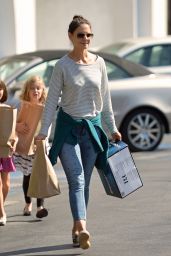 Katie Holmes in Jeans - Out Shopping in Los Angeles - October 2014