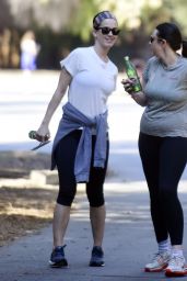 Katy Perry in Leggings - Out For a Walk in Los Angeles - October 2014