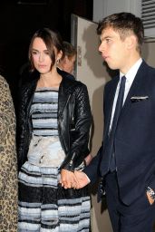 Keira Knightley With Husband Leaving the Mayfair Hotel - October 2014