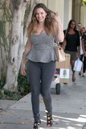 Kelly Brook Street Style - Out in West Hollywood, October 2014
