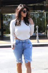 Kim Kardashian Booty in Denim - Leaving a Movie Theater in Calabasas - October 2014