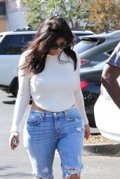 Kim Kardashian Booty in Denim - Leaving a Movie Theater in Calabasas ...
