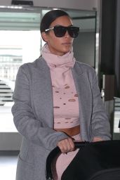 Kim Kardashian - Heading to Charles de Gaulle Airport in Paris - October 2014