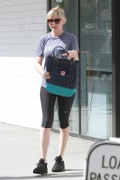 Kirsten Dunst - Leaving the Gym in Studio City - October 2014