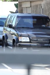 Kristen Stewart - Driving around in Los Angeles, October 2014