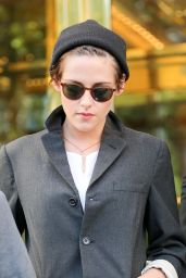 Kristen Stewart Street Style Fashion - Out in New York City - October 2014