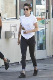 Kristen Stewart Street Style - Out in Los Angeles - October 2014