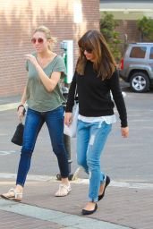 Lea Michele in Ripped Jeans - Out in West Hollywood, October 2014