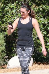 Lea Michele - With Matthew Paetz on a Hike in California - October 2014