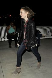 Lily Collins - Arrives at a Greek Theater to See English Wunderkind 
