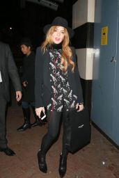 Lindsay Lohan Night Out Style - Leaving a Theatre in London - October 2014