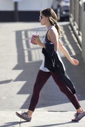 Lucy Hale After Leaving a Gym - Out in Los Angeles, October 2014