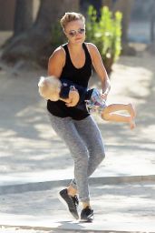 Malin Akerman - With Her Son at the Park in Los Angeles, Sept. 2014