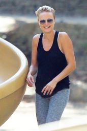 Malin Akerman - With Her Son at the Park in Los Angeles, Sept. 2014