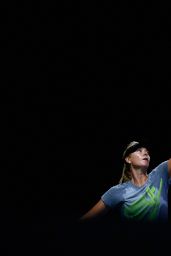 Maria Sharapova Practices - 2014 WTA Finals in Singapore