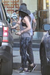 Megan Fox in Leggings - Out in West Hollywood, October 2014