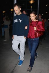 Natalie Portman and Her Husband at ArcLight Cinemas in Hollywood - October 2014