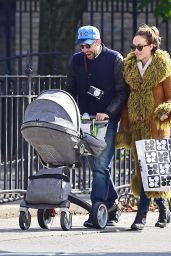 Olivia Wilde Stroll with Jason Sudeikis and Baby - Out in New York City - October 2014