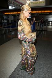 Paris Hilton - Arrives at LAX Airport - October 2014
