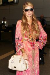 Paris Hilton - Arriving at LAX Airport, October 2014