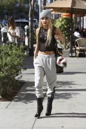Pia Mia Perez Street Style - Out in Los Angeles, October 2014