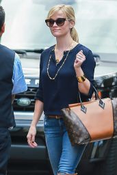 Reese Witherspoon in Brown Boots - Stops by the Peninsula Hotel in Beverly Hills
