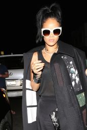 Rihanna Night Out Style - at Giorgio Baldi in Santa Monica - October 2014