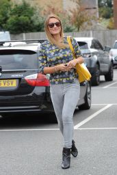 Sam Faiers in Tight Jeans arriving at 