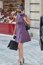 Selena Gomez Leggy - Out in Paris - September 2014