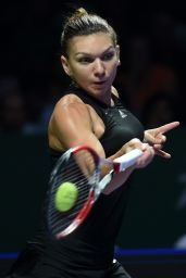 Simona Halep – 2014 WTA Finals in Singapore (vs Eugenie Bouchard)