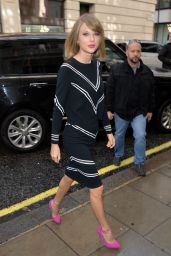 Taylor Swift at Absolute Radio & BBC Radio 2 Studios in London - October 2014
