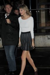 Taylor Swift - Leaving NRJ Radio in Paris, October 2014