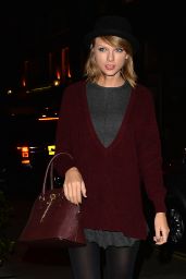 Taylor Swift Style - Outside the Saatchi Gallery in Chelsea, London - October 2014
