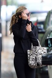 Abbey Clancy in Leggings - House Hunting Candids - Sept. 2014