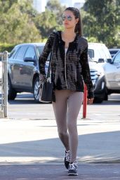Alessandra Ambrosio in Grey Spandex - Out in Los Angeles, Nov 2014