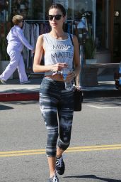 Alessandra Ambrosio in Leggings - at the Gym in Los Angeles, November 2014