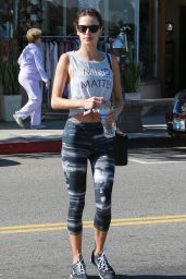Alessandra Ambrosio in Leggings - at the Gym in Los Angeles, November 2014
