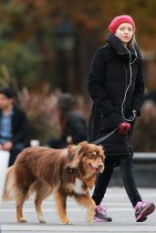 Amanda Seyfried With Her Dog Finn - Out in New York City - November 2014