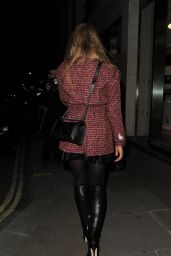 Amy Willerton Night Out Style - at Bootea Party in Soho London - November 2014