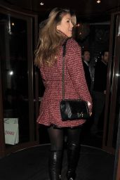 Amy Willerton Night Out Style - at Bootea Party in Soho London - November 2014