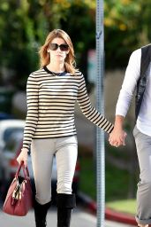 Ashley Greene Street Style - Out With Her Boyfriend in Studio City - November 2014